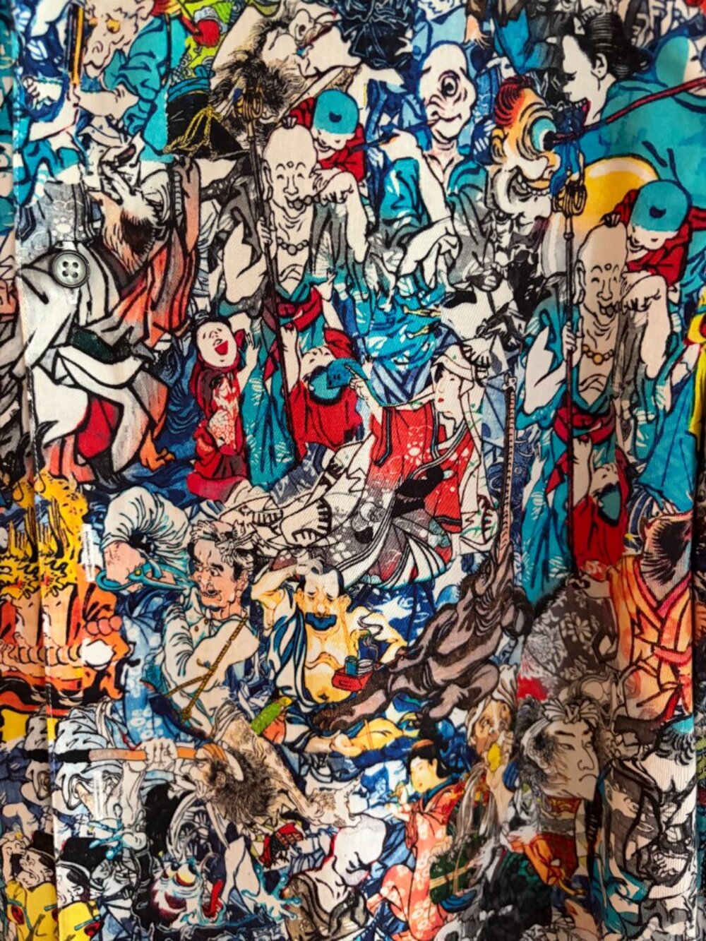 Robert Graham Men’s Medium Classic Fit Japanese Art Graphic Print Button Shirt - Picture 3 of 7